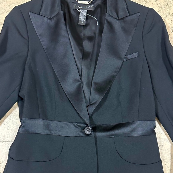 Laundry by Shelli Segal Black Tuxedo Blazer Jacket Women Size 8 - Picture 6 of 13